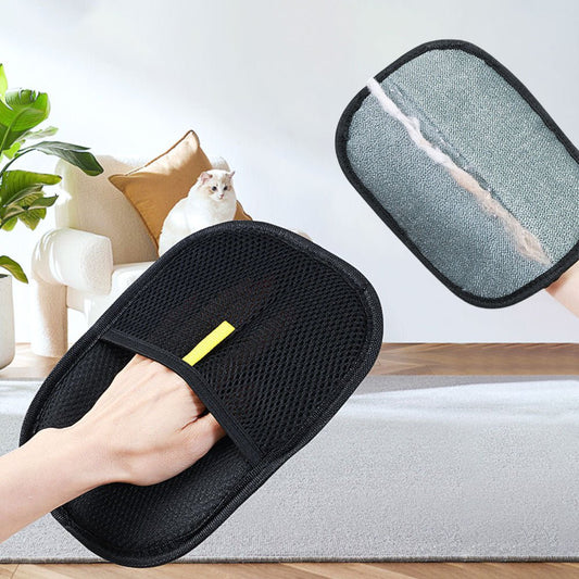 Pet Hair Remover Mitt - Deshedding Glove for Dogs & CatsPet SuppliesGoldenBlossom.StoreGoldenBlossom.StoreCJYD233200807GTDark brown1PCSGoldenBlossom.Store black pet hair remover mitt with soft textured surface for removing pet hair