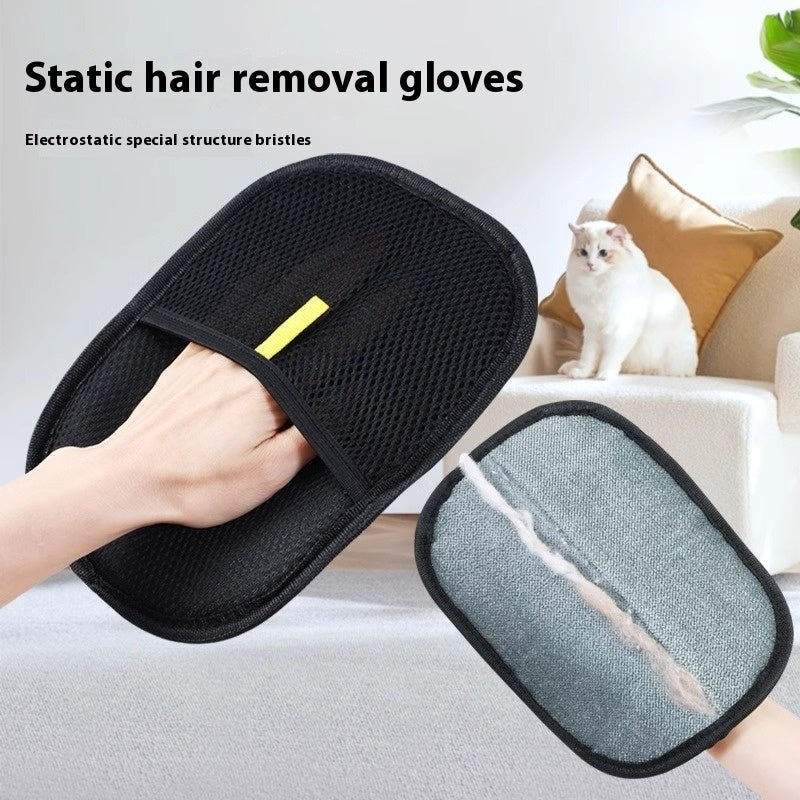 Pet Hair Remover Mitt - Deshedding Glove for Dogs & CatsPet SuppliesGoldenBlossom.StoreGoldenBlossom.StoreCJYD233200807GTDark brown1PCSGoldenBlossom pet hair remover mitt with electrostatic bristles for easy static hair removal at home
