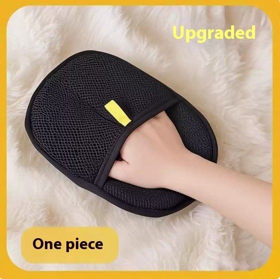 Pet Hair Remover Mitt - Deshedding Glove for Dogs & CatsPet SuppliesGoldenBlossom.StoreGoldenBlossom.StoreCJYD233200807GTDark brown1PCSBlack upgraded pet hair remover mitt with breathable mesh held by hand for pet hair cleaning