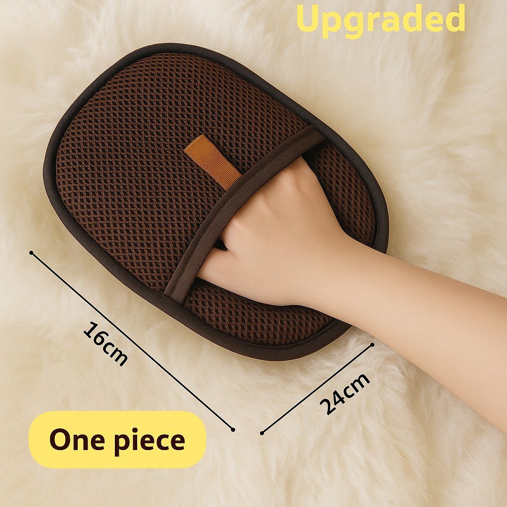 Pet Hair Remover Mitt - Deshedding Glove for Dogs & CatsPet SuppliesGoldenBlossom.StoreGoldenBlossom.StoreCJYD233200807GTDark brown1PCSGoldenBlossom.Store upgraded pet hair remover mitt in brown mesh design measuring 24 by 16 cm