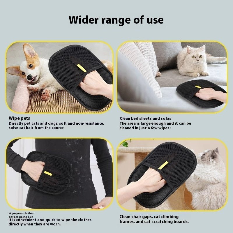 Pet Hair Remover Mitt - Deshedding Glove for Dogs & CatsPet SuppliesGoldenBlossom.StoreGoldenBlossom.StoreCJYD233200807GTDark brown1PCSGoldenBlossom.Store pet hair remover mitt used to clean pet hair from dog, cat, clothes, and sofa surfaces