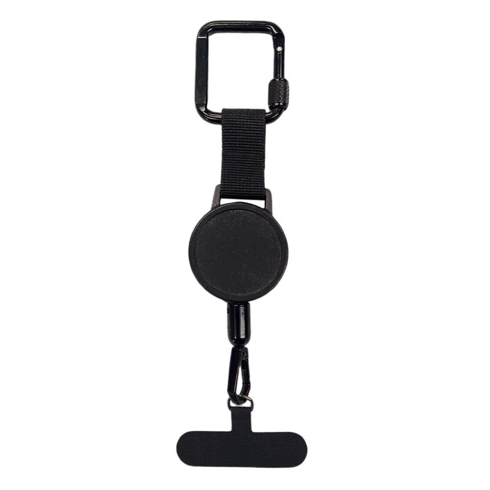 Retractable Anti - Theft Phone Tether With Carabiner ClipPhone QccessoriesGoldenBlossom.StoreGoldenBlossom.StoreCJYD236586801AZBlackBlack retractable anti - theft phone tether with carabiner clip and secure holder for phone accessories